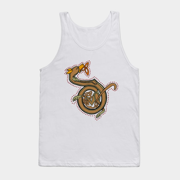 Celtic Hound Letter D Tank Top by Donnahuntriss